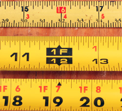 Tape Measure Markings Chart