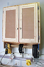 Shop Wall Cabinet With Clamp Storage Newwoodworker Com Llc